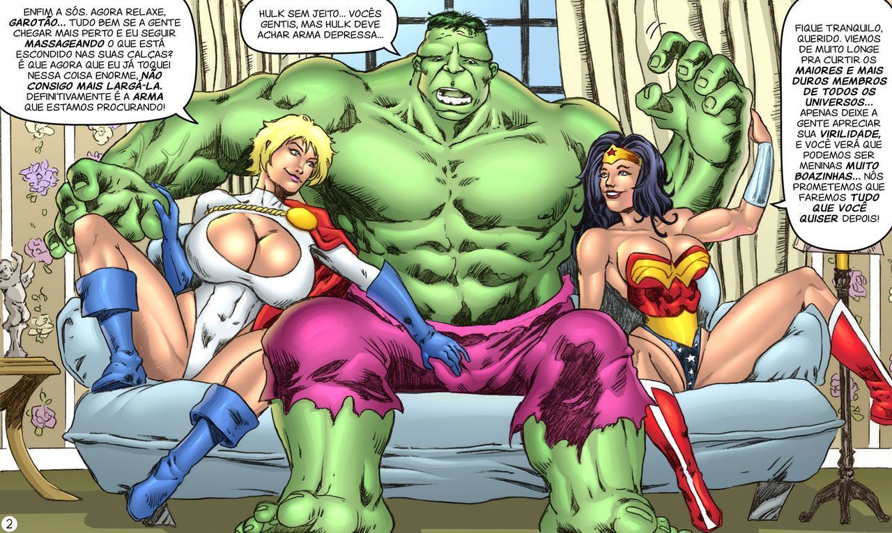 Poderosa e Mulher maravilha X Hulk