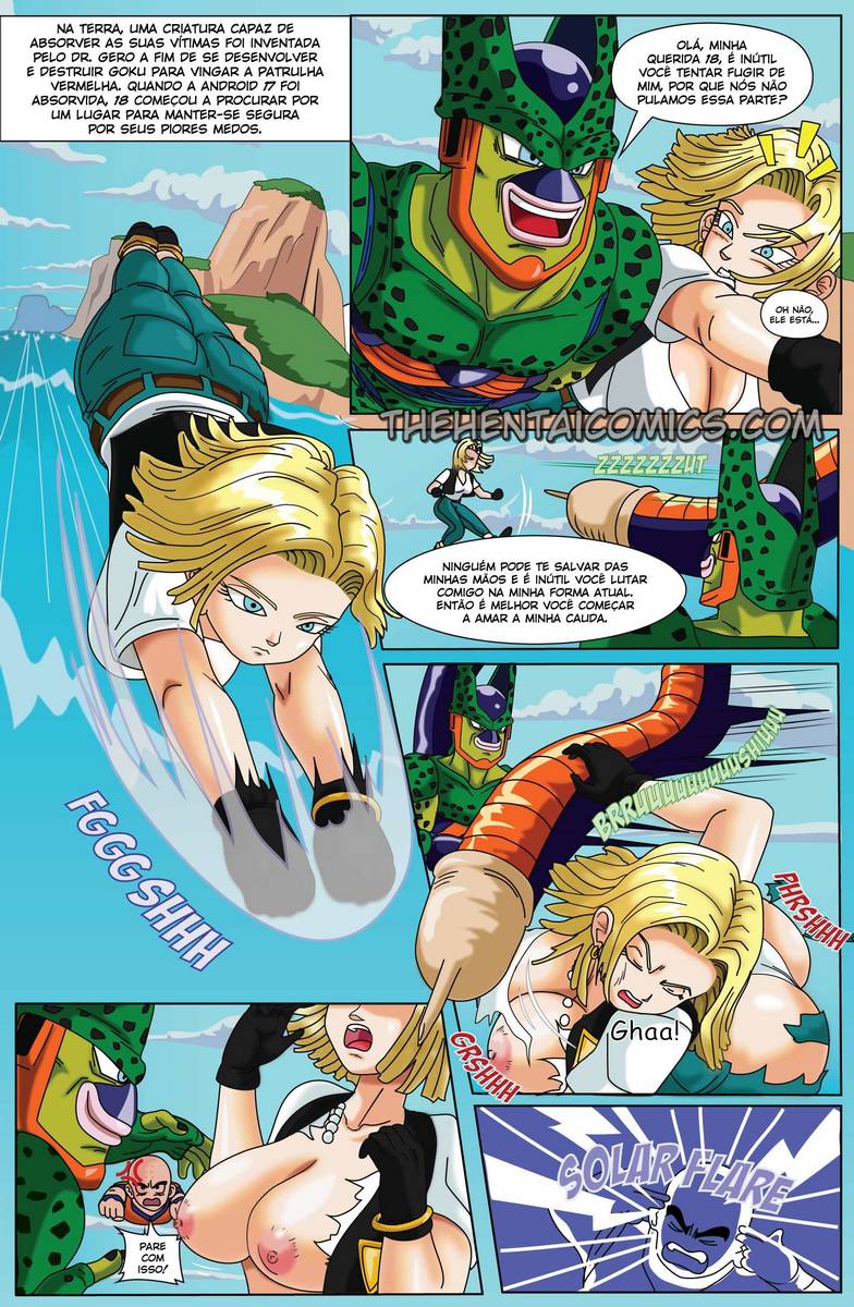 Android 18 Goes Inside Cell