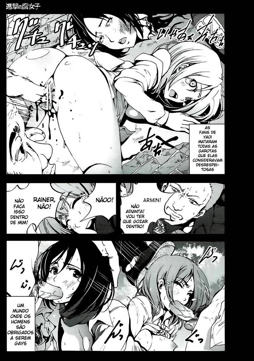 Attack On Titan Pornô - Ataque Som Fujoshi