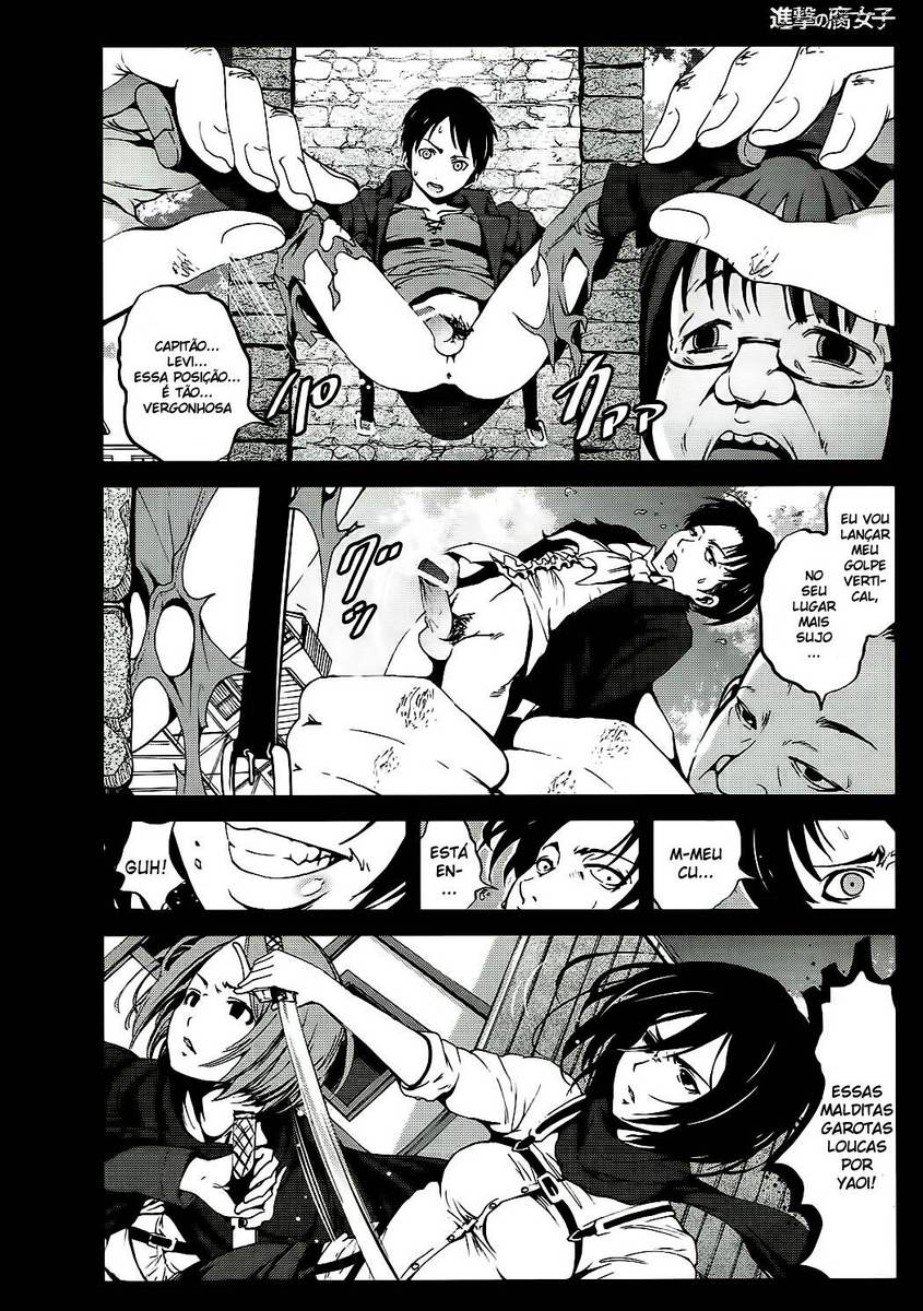 Attack On Titan Pornô - Ataque Som Fujoshi