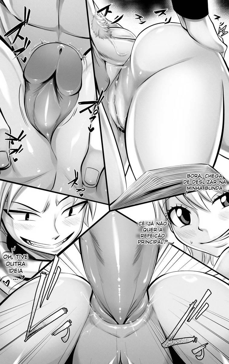 Fairy tail Hentai - Escapada em público de Natsu e Lucy