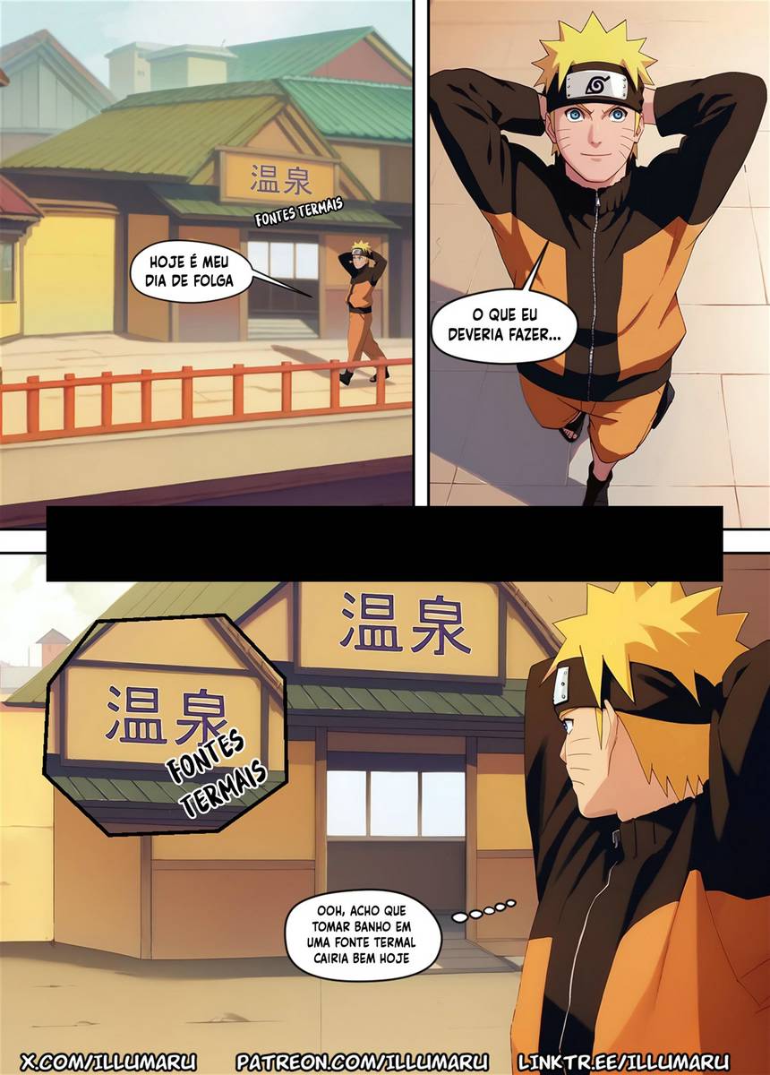 Naruto Hentai - Sexo Quente Nas Fontes Termais