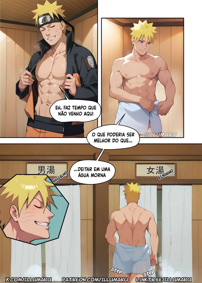 Naruto Hentai - Sexo Quente Nas Fontes Termais