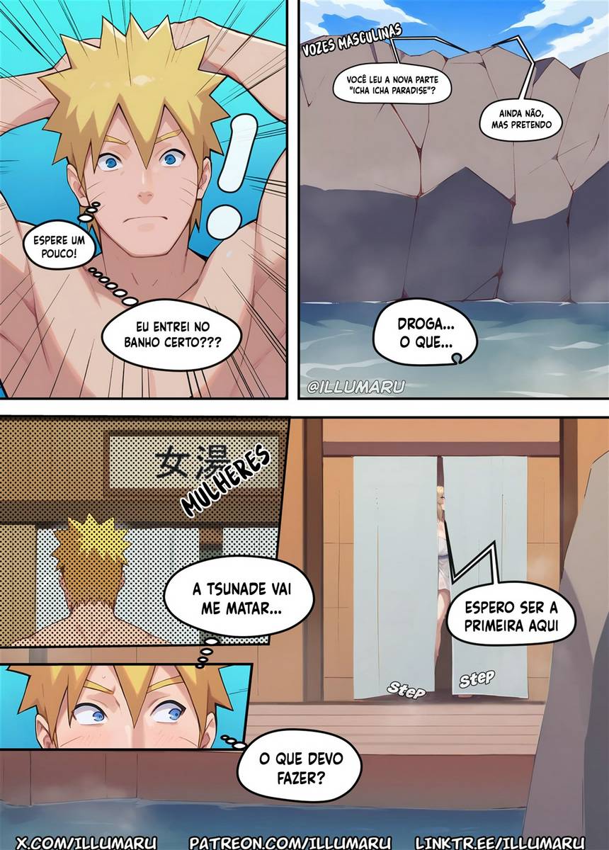 Naruto Hentai - Sexo Quente Nas Fontes Termais