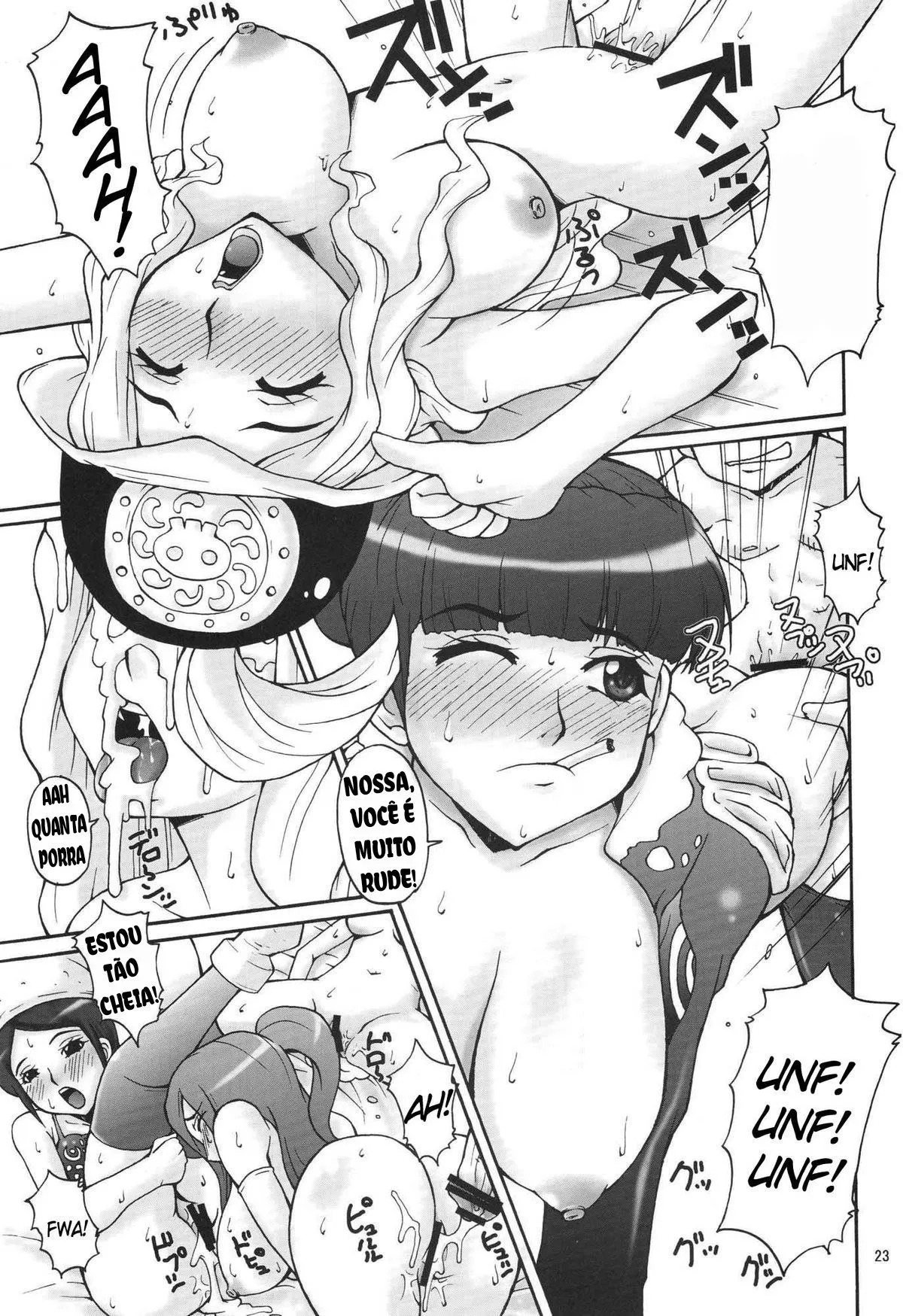 One Piece Hentai - Luffy fodendo o harém na ilha das cobras