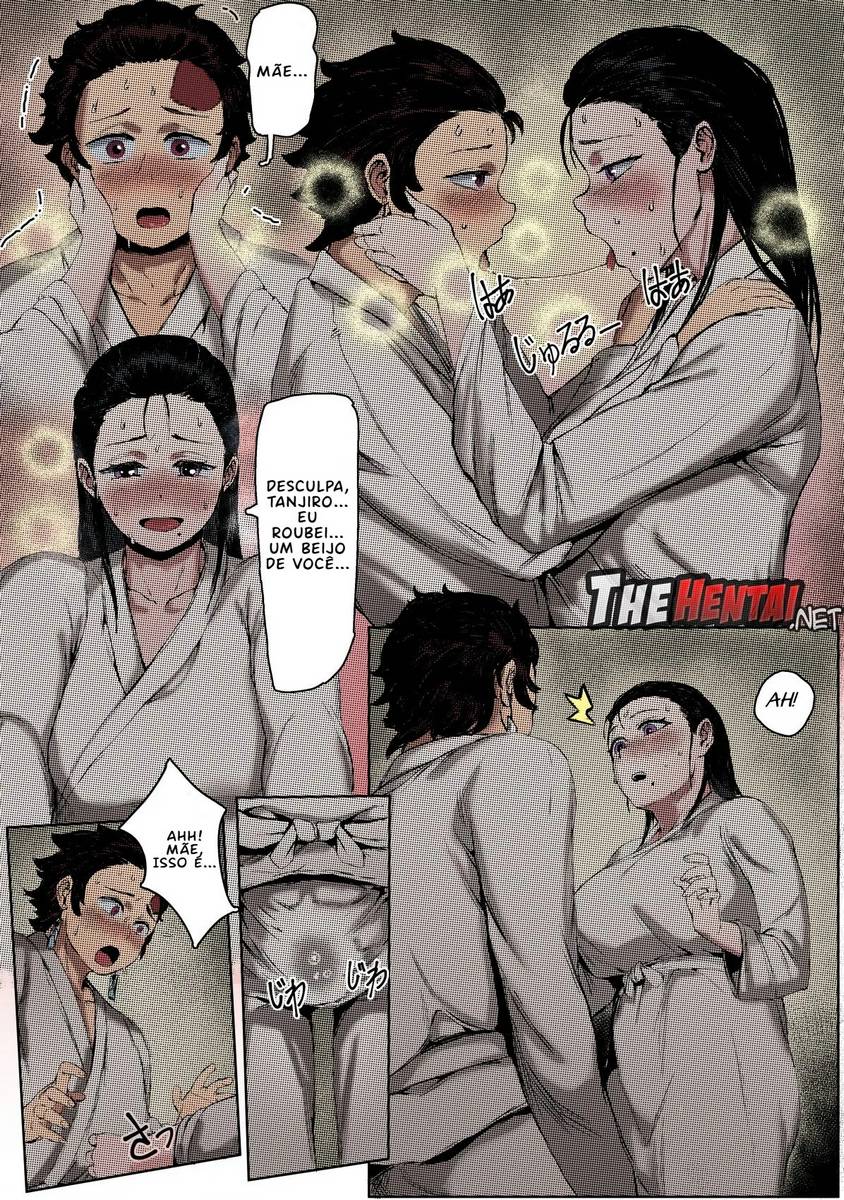 Kimetsu no Yaiba Hentai: Mãe e Eu Parte Inferior