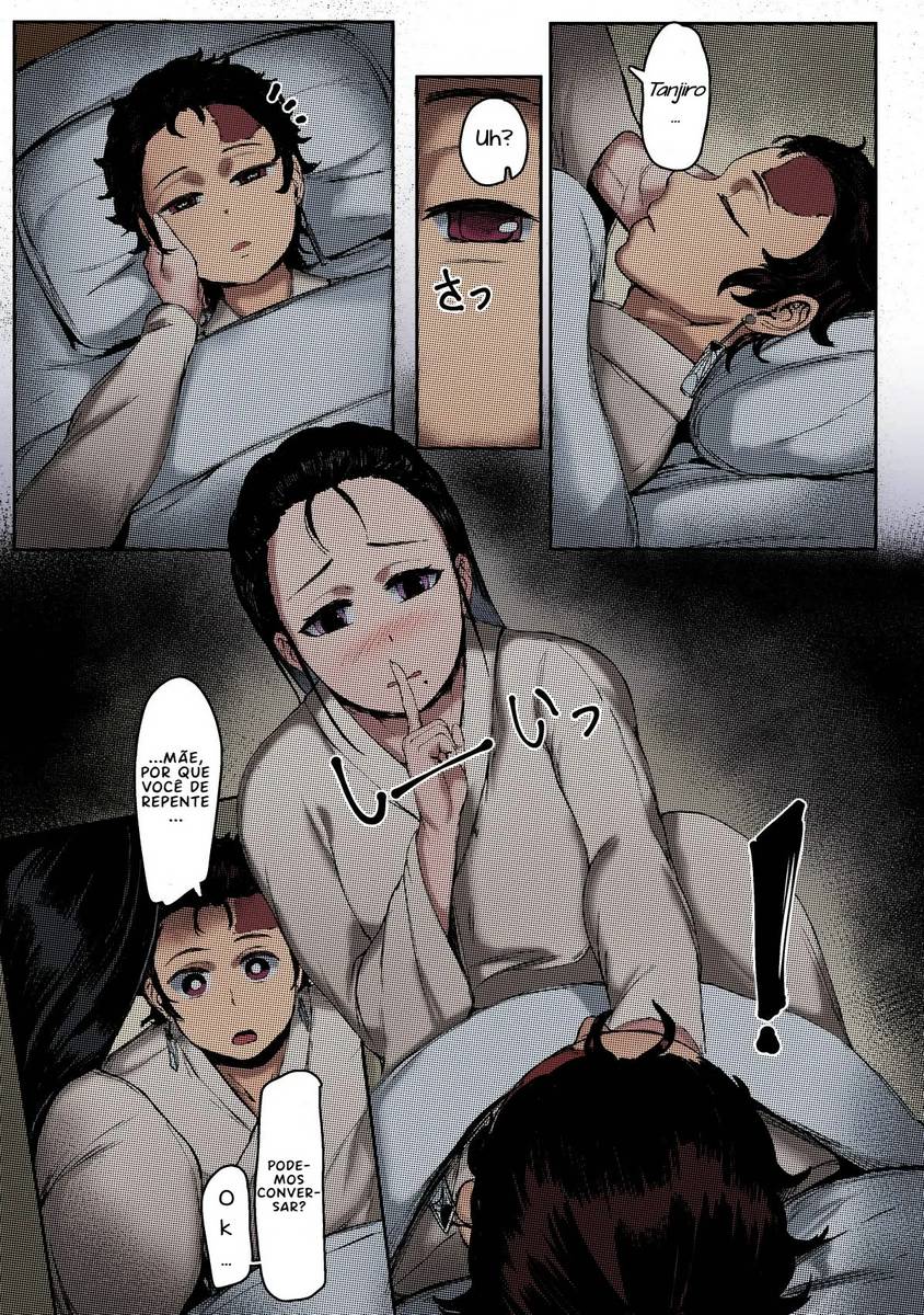 Kimetsu no Yaiba Hentai: Mãe e Eu Parte Inferior