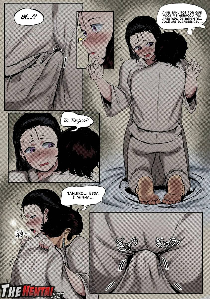 Kimetsu no Yaiba Hentai: Mãe e Eu Parte Inferior