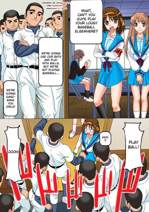 Baseball Club Orgy (Haruhi Suzumiya)