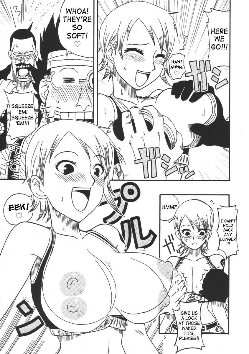 Nami Fucks Franky Family (One Piece Hentai)