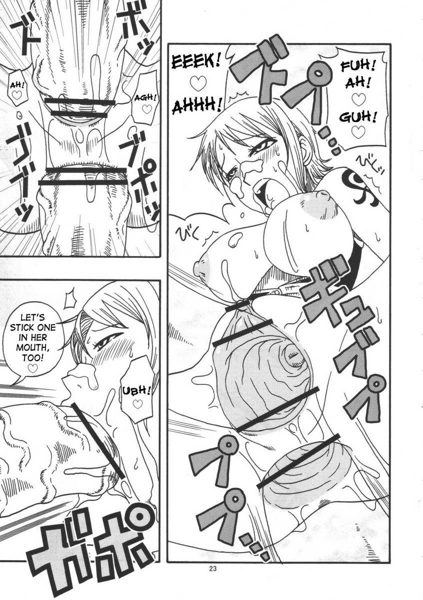 Nami Fucks Franky Family (One Piece Hentai)