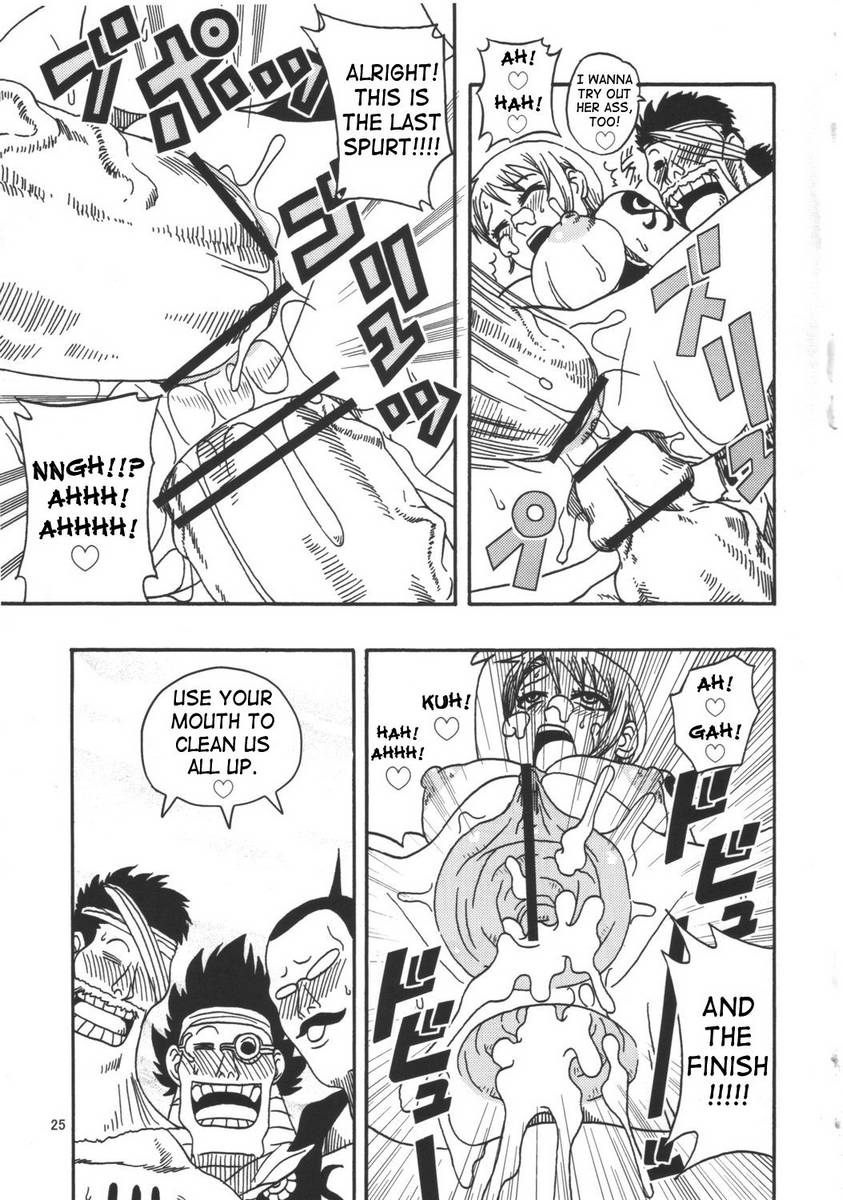 Nami Fucks Franky Family (One Piece Hentai)