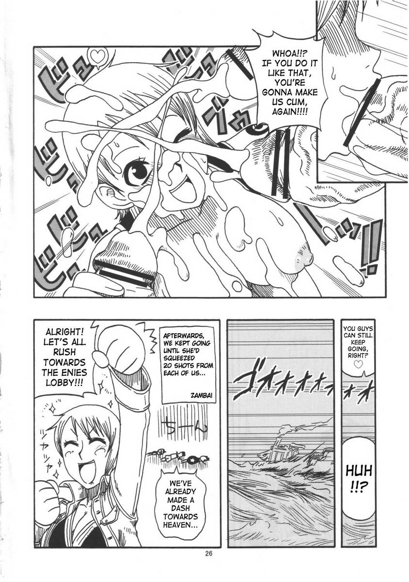 Nami Fucks Franky Family (One Piece Hentai)