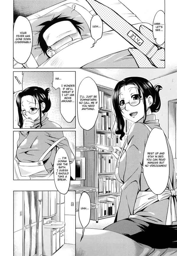 Hentai Milf Flashing Pussy to her Son Friends